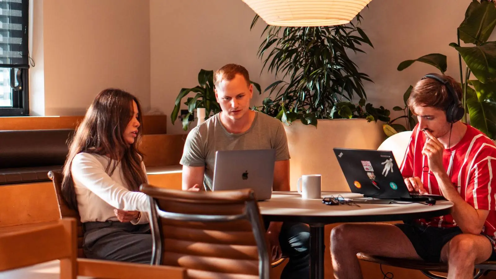 Andreas working through a growth plan with a client team