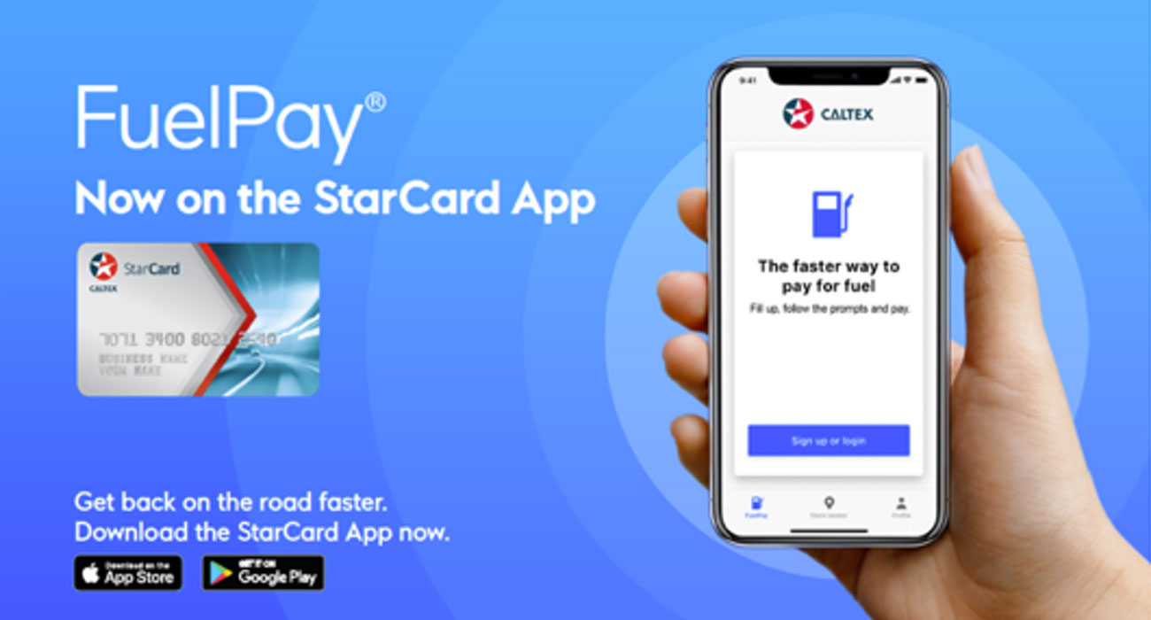 caltex starcard app on a phone as a facebook creative